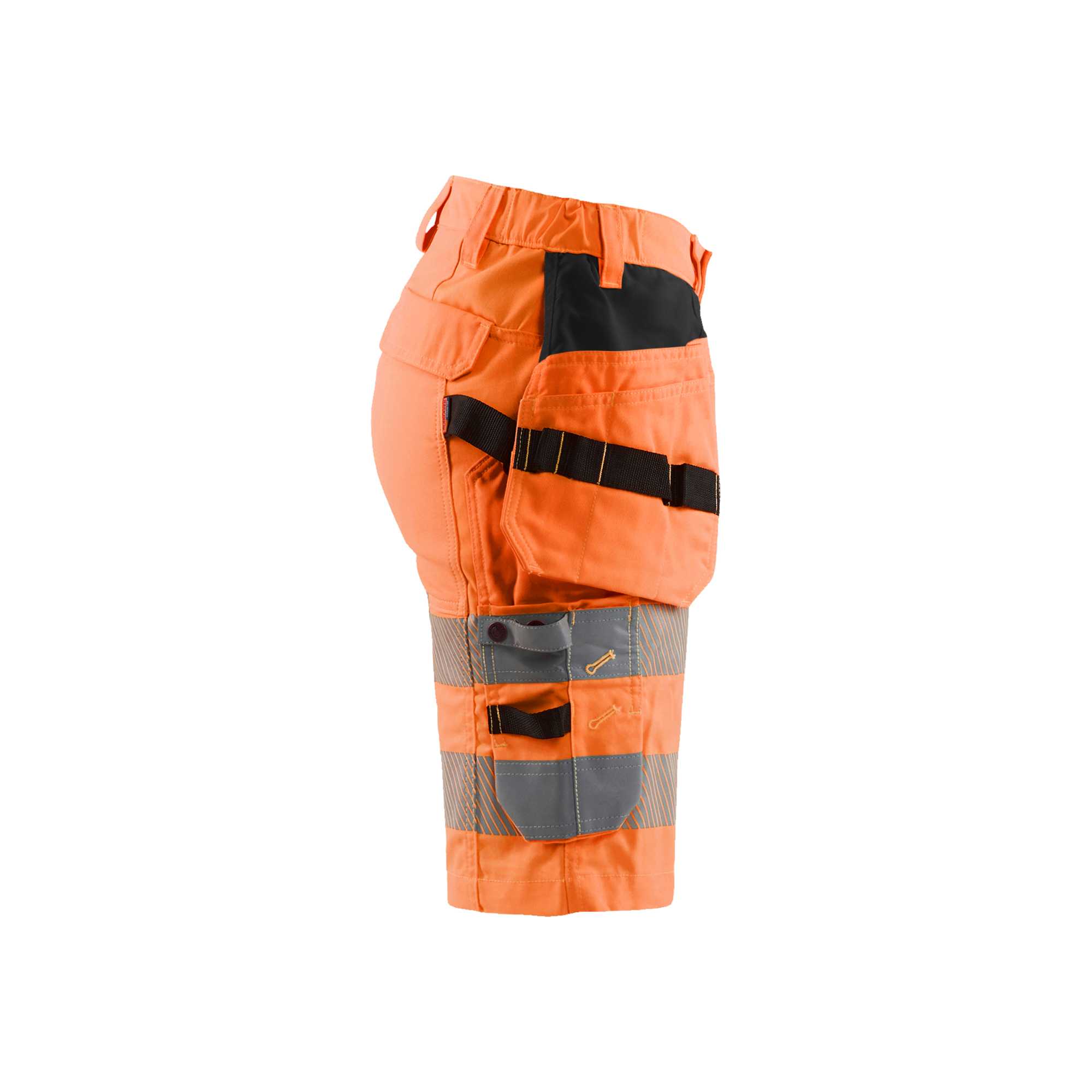 BLAKLADER 71861811 | Women's Hi Vis shorts with stretch Hi Vis Reflective Work Shorts Women - Stretch Fabric